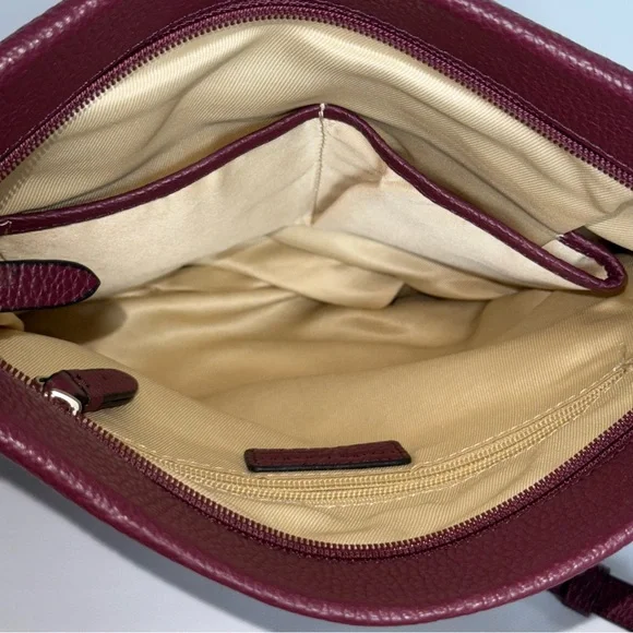 Corder London Elegant Burgundy Crossbody Bag Real Leather like new! - Picture 14 of 16